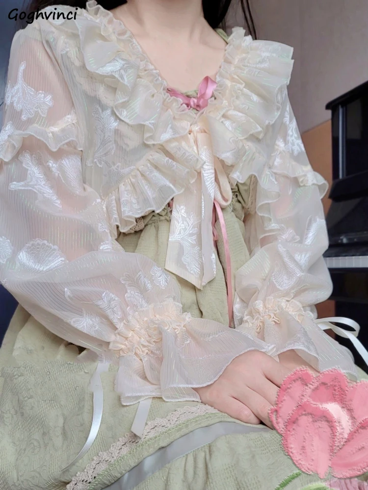 Jackets Women Sweet Chic All-match Trendy Aesthetic Lolita Style Thin Summer Lovely Girls Streetwear Prevalent Cozy Ruched Coats
Jackets Women Sweet Chic All-match Trendy Aesthetic Lolita Style Thin Summer Lovely Girls Streetwear Prevalent Cozy Ruched Coats