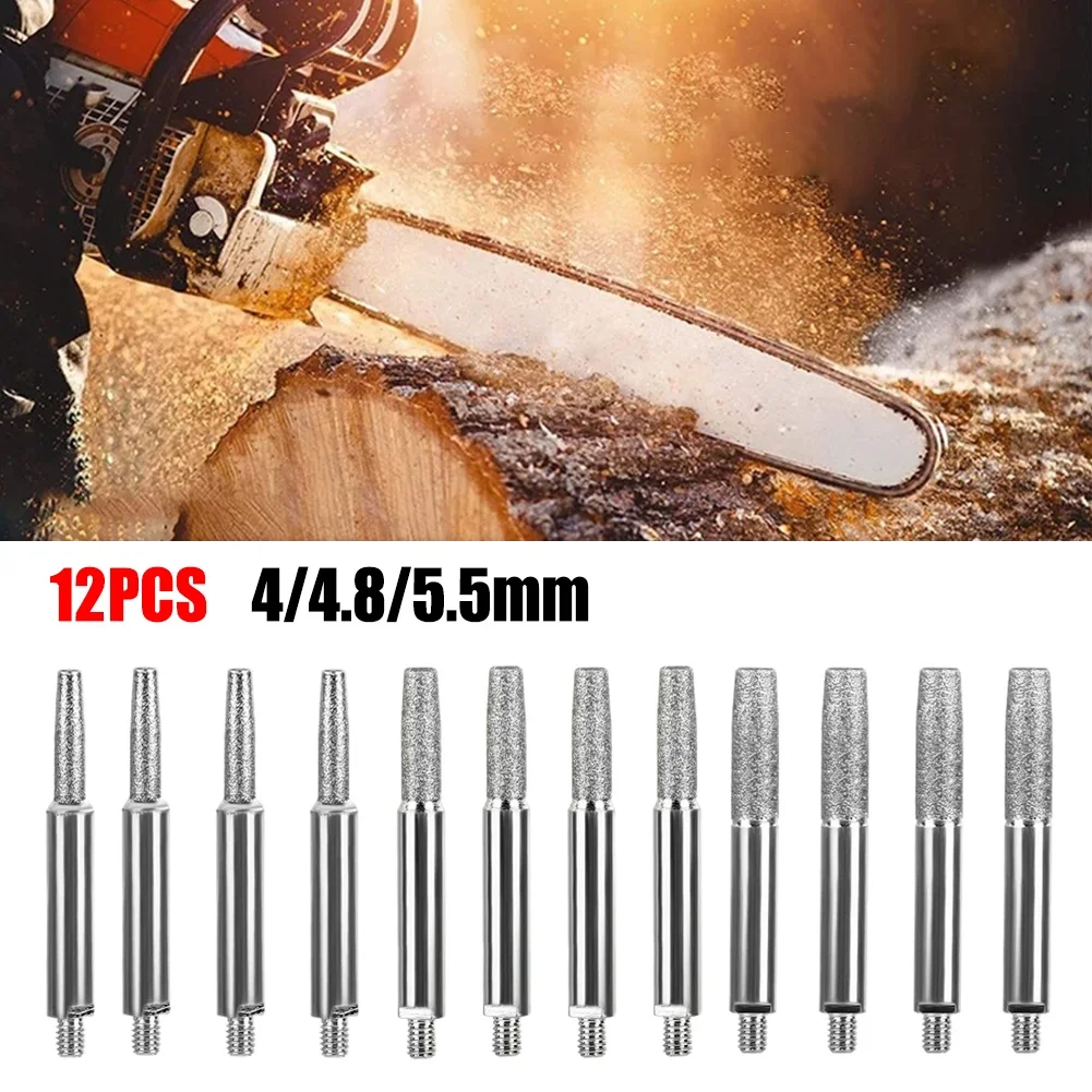 12pcs Chainsaw Sharpener Carbide Burrs Stone File Chain Saw Jig Sharpening Head 4/4.8/5.5mm Hand Grinder Grinding Tools
12pcs Chainsaw Sharpener Carbide Burrs Stone File Chain Saw Jig Sharpening Head 4/4.8/5.5mm Hand Grinder Grinding Tools