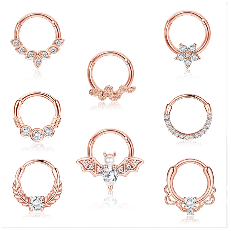 1Pcs Septum Ring 16G For Women Nose Rings Septum Jewelry Septum Piercing Jewelry Cartilage Daith Rook Helix Piercing Jewelry
1Pcs Septum Ring 16G For Women Nose Rings Septum Jewelry Septum Piercing Jewelry Cartilage Daith Rook Helix Piercing Jewelry