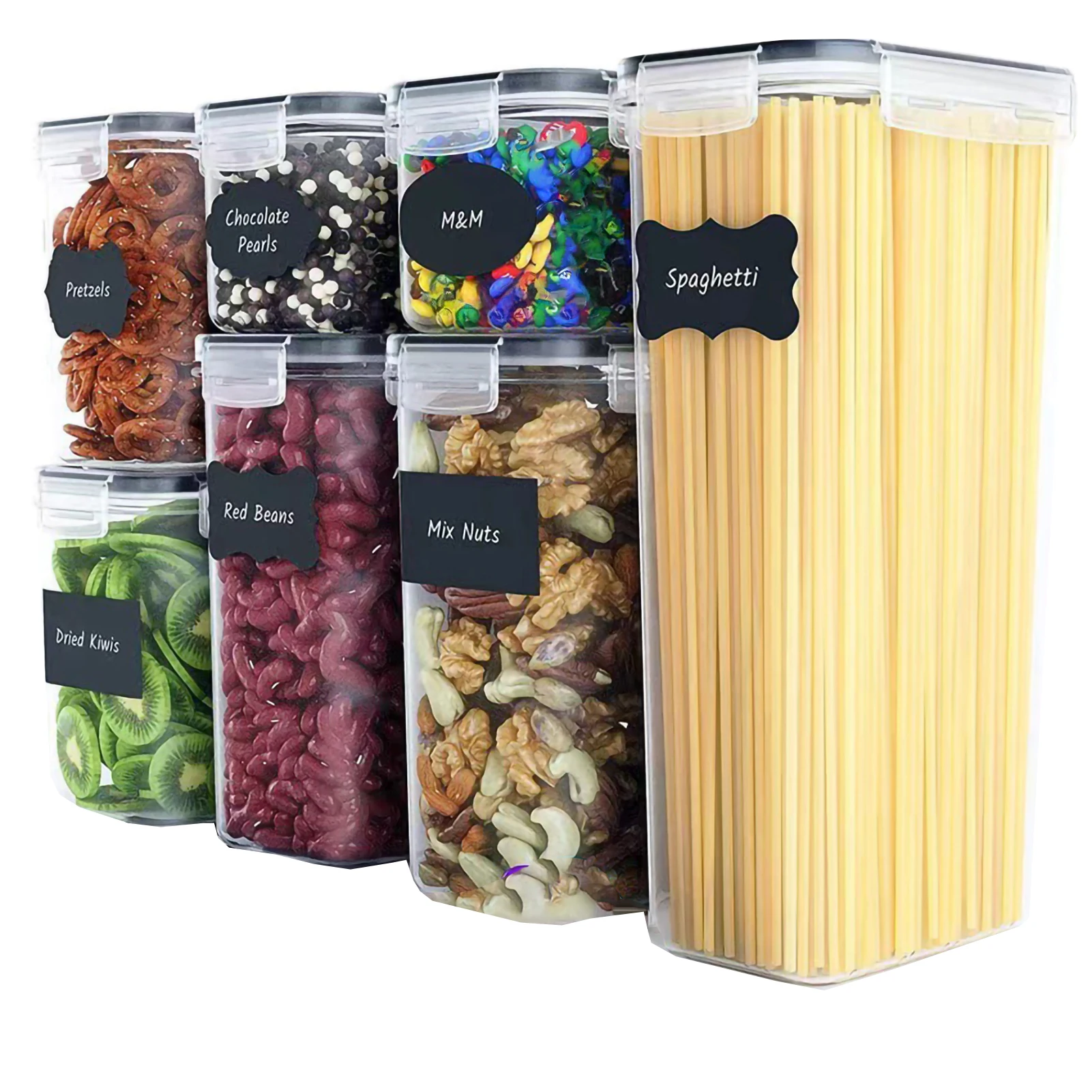 Кухонные Герметичные банки, контейнер для хранения зерна из 7 предметов может быть охлажден без специфического запаха с 20 стикерами
Кухонные Герметичные банки, контейнер для хранения зерна из 7 предметов может быть охлажден без специфического запаха с 20 стикерами