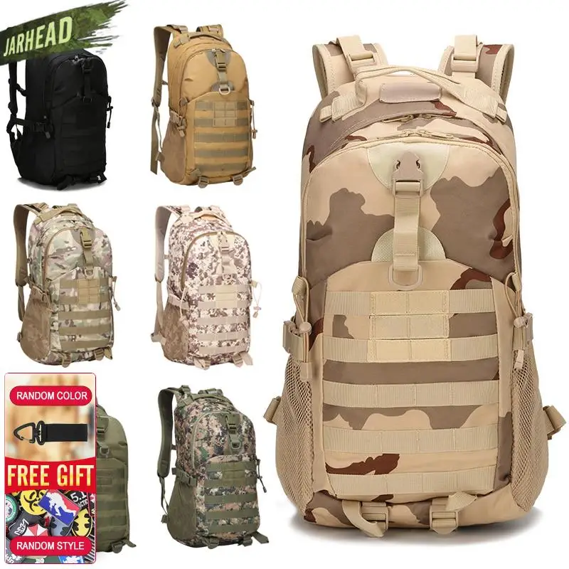 

New 35L 900D Waterproof Tactical Backpack Military Molle Trekking Fishing Hunting Climbing Rucksack Army Outdoor Camping Bags