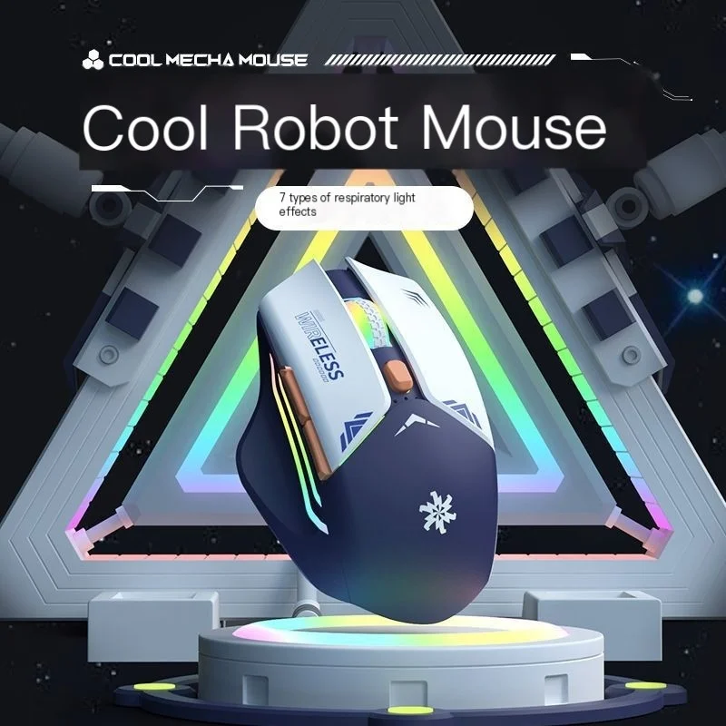 Cool Wireless Bluetooth Mouse RGB Backlit Optical Rechargeable Gaming Mice Ergonomic Computer Wireless Mouse For PC Laptop
Cool Wireless Bluetooth Mouse RGB Backlit Optical Rechargeable Gaming Mice Ergonomic Computer Wireless Mouse For PC Laptop