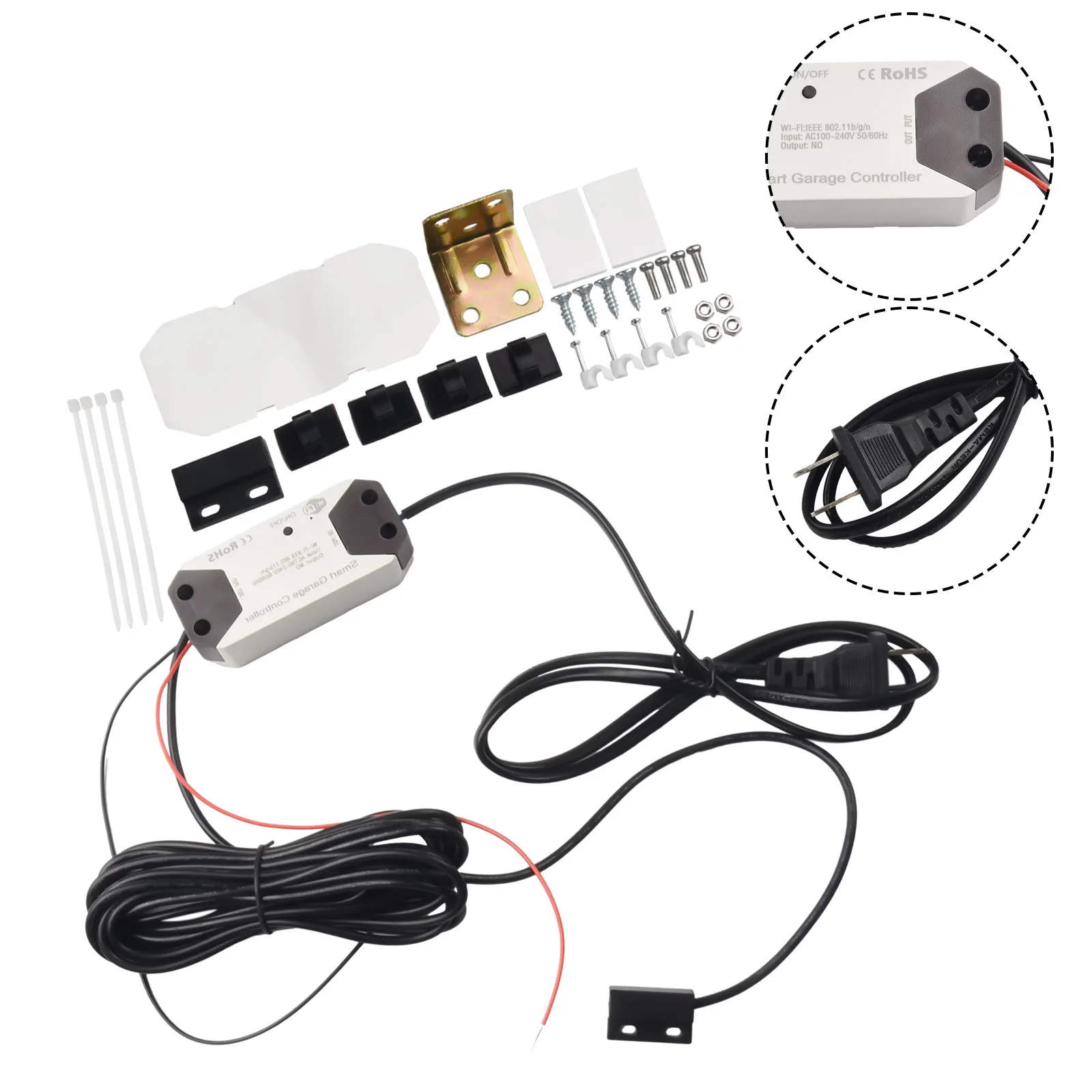 WiFi Garage Door Opener Switch Tuya Smart Life APP Control Voice Control Compatible Real time Safety Confirmation
WiFi Garage Door Opener Switch Tuya Smart Life APP Control Voice Control Compatible Real time Safety Confirmation