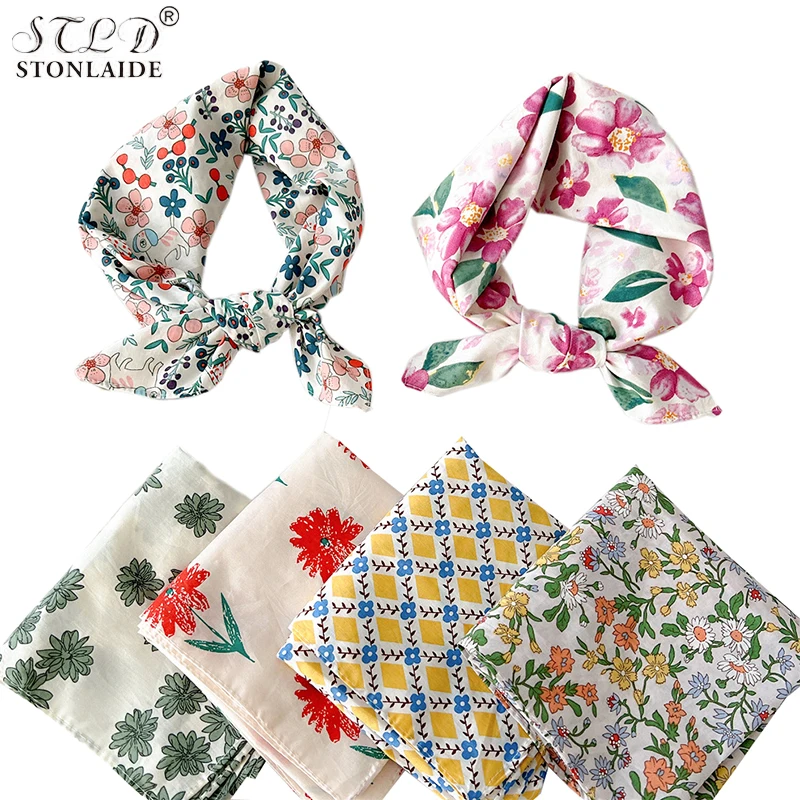 2023 Novely Cotton Linen Flowers Printing Neckerchiefs For Women Decorate Hair Scarf 58CM Square Summer Breathable Neck Guard
2023 Novely Cotton Linen Flowers Printing Neckerchiefs For Women Decorate Hair Scarf 58CM Square Summer Breathable Neck Guard