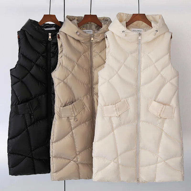 Autumn Winter Long Waistcoat Women Snow Wear Vest Jacket Female Hooded Slim Fashion Clothing Sleeveless Windriel
Autumn Winter Long Waistcoat Women Snow Wear Vest Jacket Female Hooded Slim Fashion Clothing Sleeveless Windriel