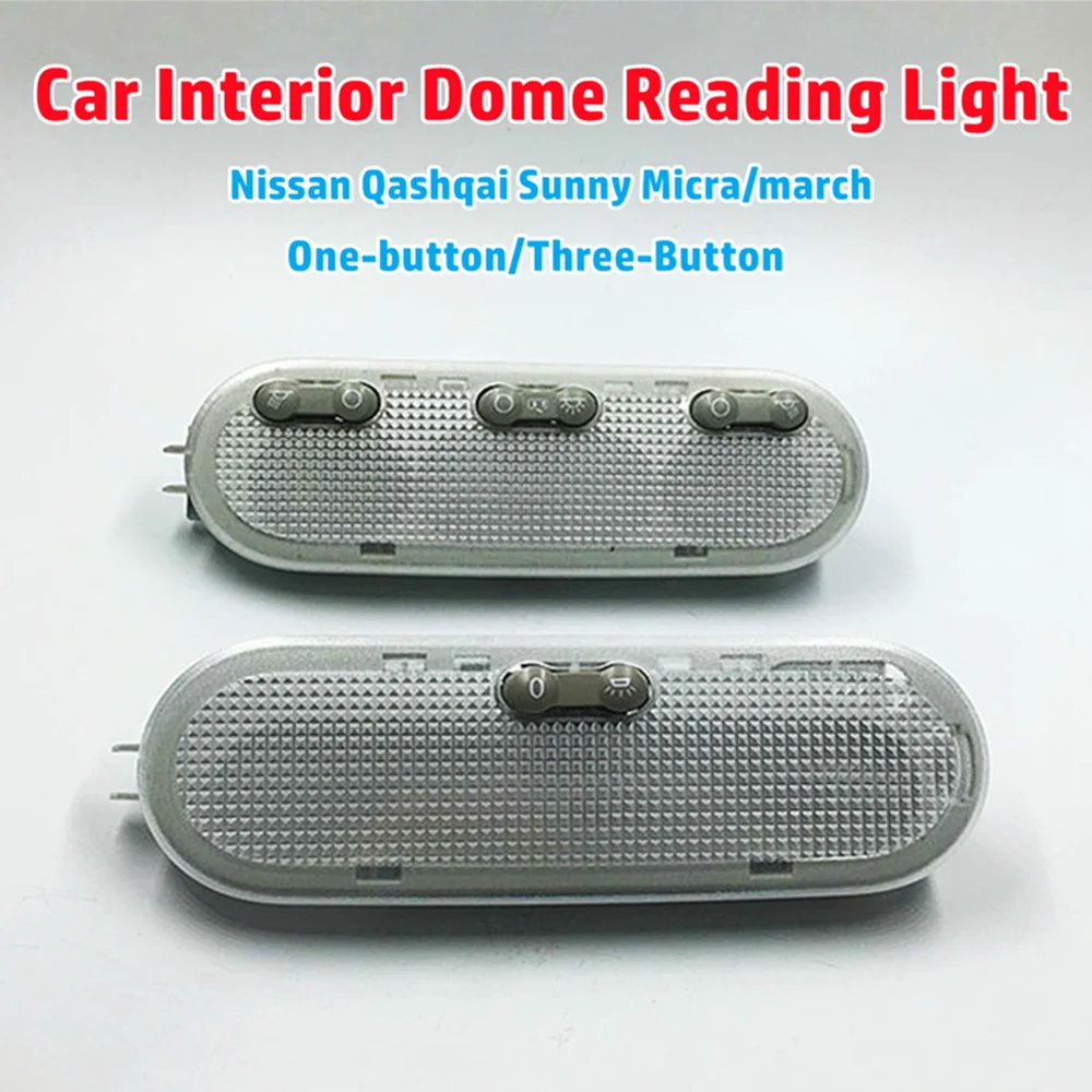 1-Botton 3-Botton Car Interior Dome Reading Light Ceiling Lamp For Nissan Qashqai Sunny Micra/march For Renault Dacia
1-Botton 3-Botton Car Interior Dome Reading Light Ceiling Lamp For Nissan Qashqai Sunny Micra/march For Renault Dacia