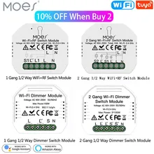 Tuya Mini WiFi Smart Switch Module / Light Dimmer Module Moes Smart Life Tuya Remote Control Work with Alexa Google Assistant
Tuya Mini WiFi Smart Switch Module / Light Dimmer Module Moes Smart Life Tuya Remote Control Work with Alexa Google Assistant