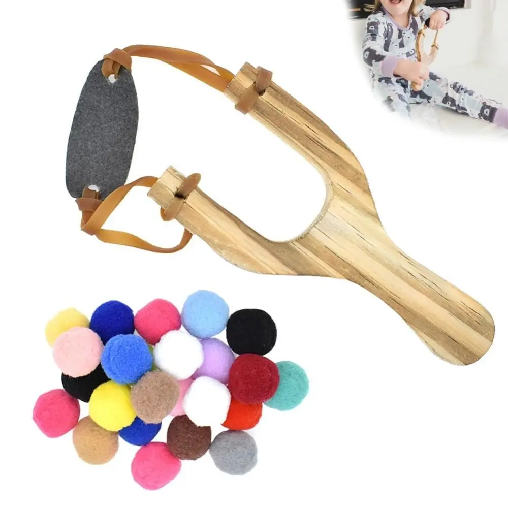 Target Game Wooden Sling shot Toy Multiple Color Plush Ball Felt Ball Catapult Sports Catapult Felt Plush Ball Ammo
Target Game Wooden Sling shot Toy Multiple Color Plush Ball Felt Ball Catapult Sports Catapult Felt Plush Ball Ammo