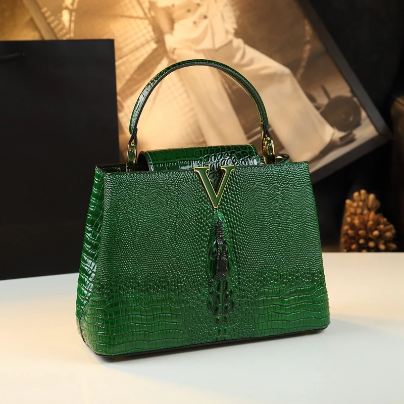 Luxury Genuine Leather Women's Handbags Niche Original Lady Shell Bag Crocodile Pattern 2024 New Shoulder Messenger Bags
Luxury Genuine Leather Women's Handbags Niche Original Lady Shell Bag Crocodile Pattern 2024 New Shoulder Messenger Bags