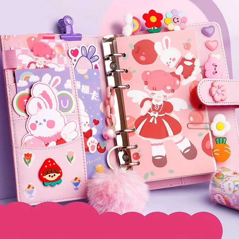 Cartoon Cute Binder Loose Notebook Checkered Inner Page Journal Planner Organizer Student Handbook School Office Supplies
Cartoon Cute Binder Loose Notebook Checkered Inner Page Journal Planner Organizer Student Handbook School Office Supplies
