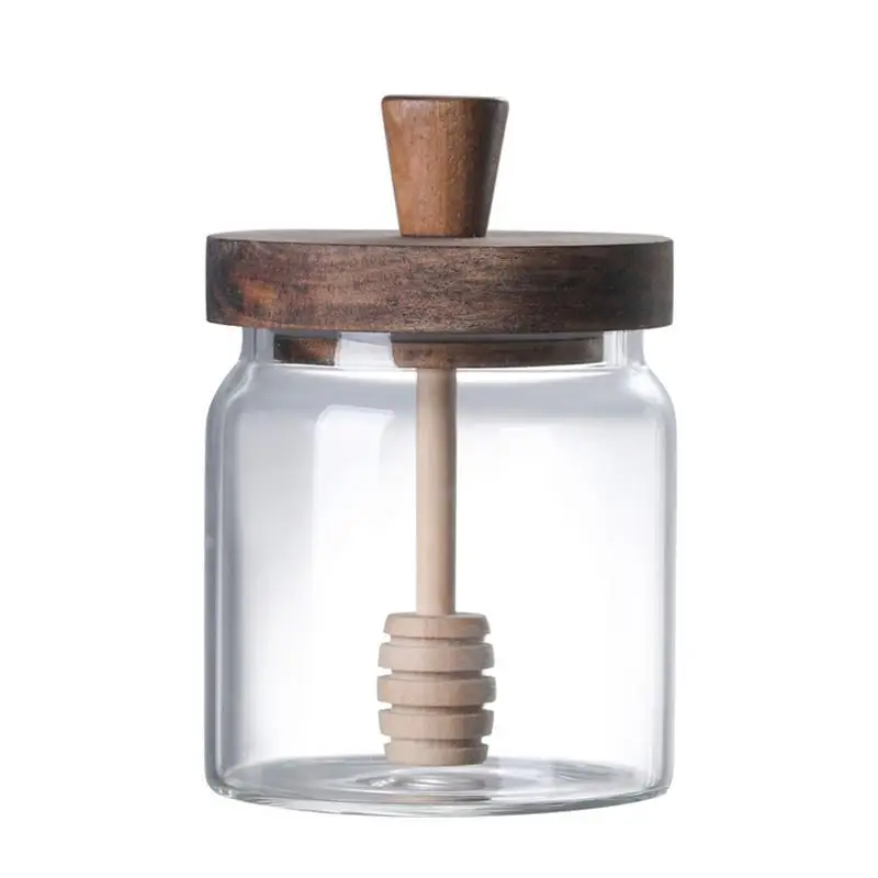 Glass Containers With Lids Transparent Honey Bottle Honey Snack Pot Glass Sealed Tank Mixing Rod With Wooden Cover For Baby Gift
Glass Containers With Lids Transparent Honey Bottle Honey Snack Pot Glass Sealed Tank Mixing Rod With Wooden Cover For Baby Gift