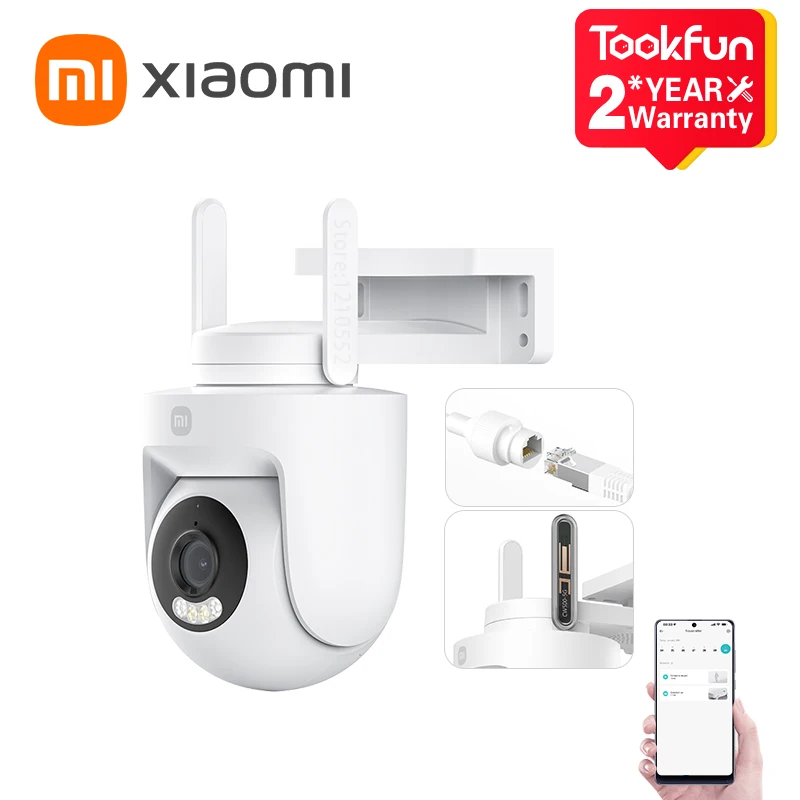 

Новая наружная камера Xiaomi CW500, защита безопасности, Wi-Fi, 6 CCTV, 3K, Ultra HD, полноцветное ночное видение, IP66, умный дом