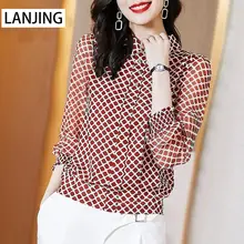 Ladies Shirts 2021 New Print Mesh Chiffon Doll Collar Fashion Thin Shirts Summer Tops button up ladies tops tops vintage 
Ladies Shirts 2021 New Print Mesh Chiffon Doll Collar Fashion Thin Shirts Summer Tops button up ladies tops tops vintage