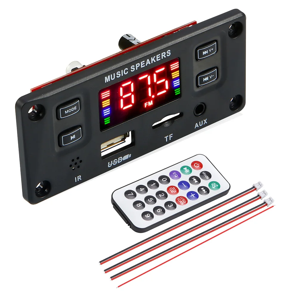2*25W 50W Amplifier 12V Car Audio Usb TF FM Radio Module Bluetooth Mp3 WMA Decoder Board Mp3 Player with Remote Control
2*25W 50W Amplifier 12V Car Audio Usb TF FM Radio Module Bluetooth Mp3 WMA Decoder Board Mp3 Player with Remote Control