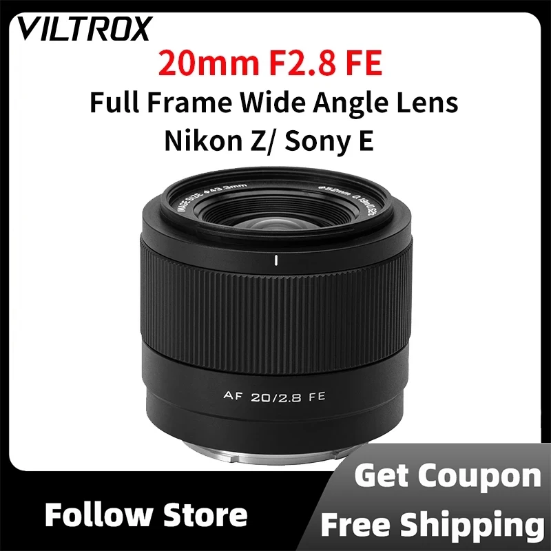 VILTROX 20 мм F2.8 полная Рамка ультра широкоугольный Автофокус VLOG объектив для Sony ZV-E1 A7RV Φ A7C FX30 Nikon Z камера Z30 Z6
VILTROX 20 мм F2.8 полная Рамка ультра широкоугольный Автофокус VLOG объектив для Sony ZV-E1 A7RV Φ A7C FX30 Nikon Z камера Z30 Z6