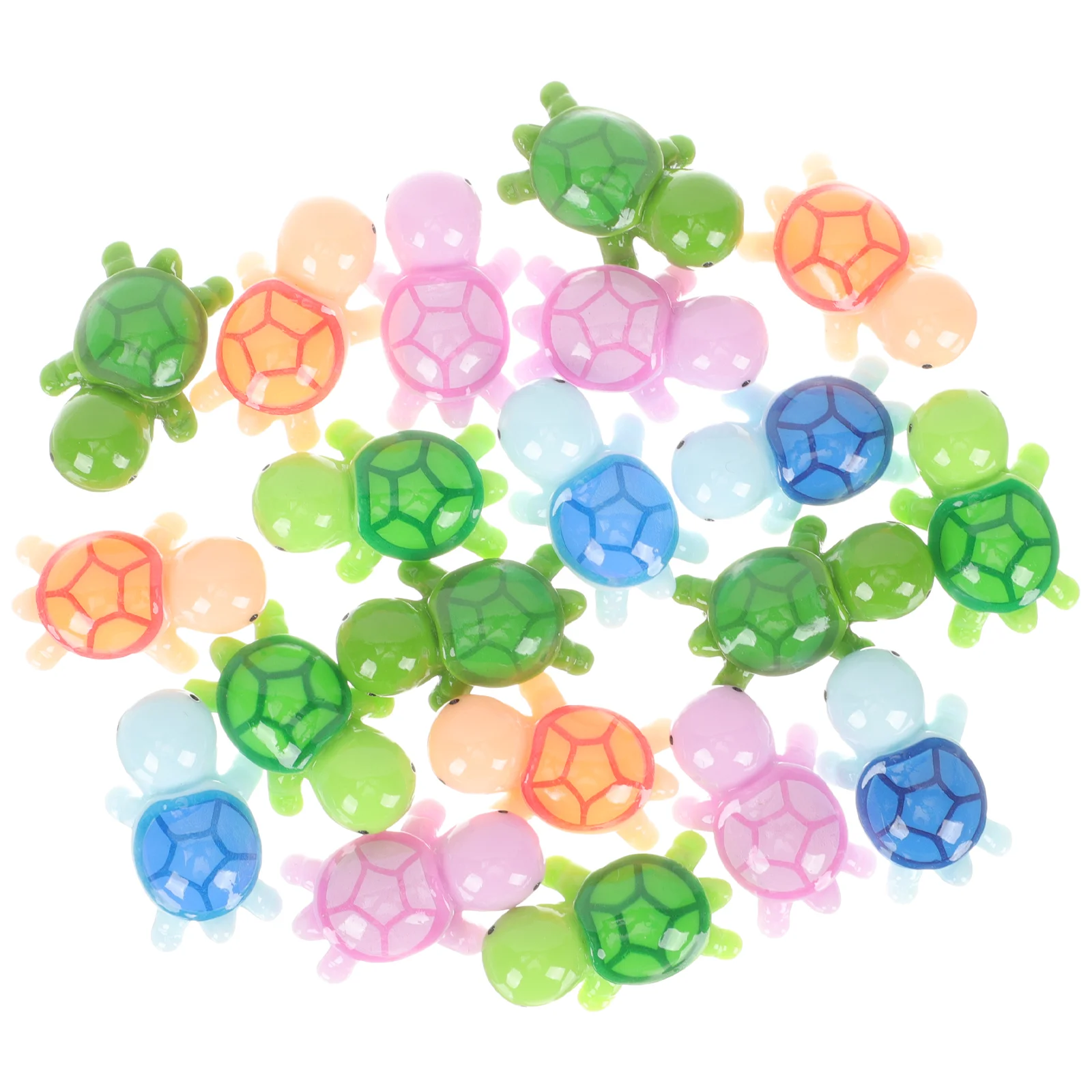 

20pcs Miniature Turtle Figurines Tiny Resin Turtle Statue Bonsai Mini Garden Decor