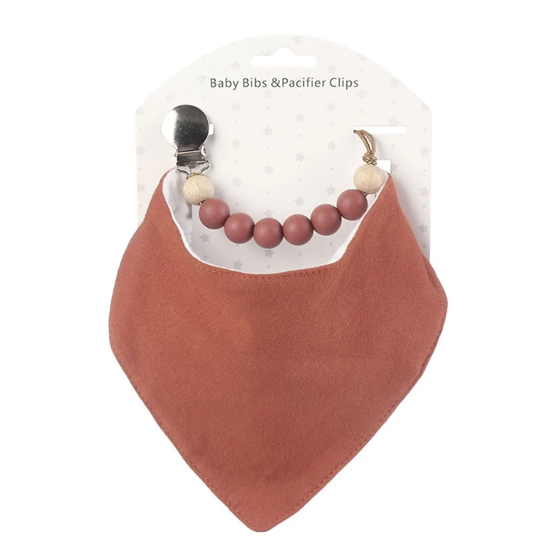 Cotton for TRIANGLE Baby Bib Pacifier Chain Set for Drooling and Teething Infant Gift for Parents Friends and Family
Cotton for TRIANGLE Baby Bib Pacifier Chain Set for Drooling and Teething Infant Gift for Parents Friends and Family