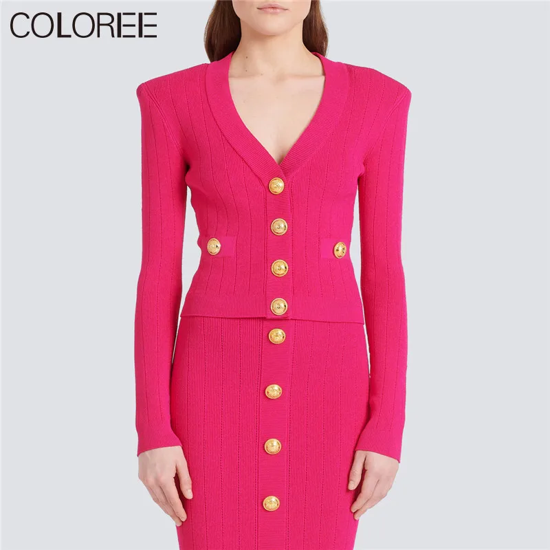 Luxury Lion Buttons Long Sleeve Tops for Women 2023 Autumn Winter Elegant V-neck Knitted Sweater Mujer Pink White Cardigans
Luxury Lion Buttons Long Sleeve Tops for Women 2023 Autumn Winter Elegant V-neck Knitted Sweater Mujer Pink White Cardigans