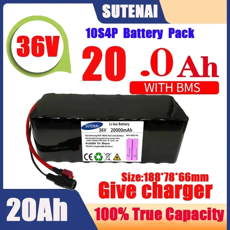 36V 120Ah Electric Bicycle Battery Built-in 40A BMS Lithium Battery Pack 36 Volt 2A Charging Ebike Battery + Charger
36V 120Ah Electric Bicycle Battery Built-in 40A BMS Lithium Battery Pack 36 Volt 2A Charging Ebike Battery + Charger