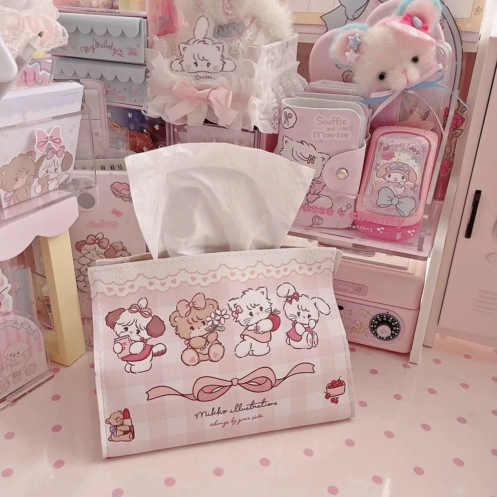 Kawaii Anime Mikko Desktop Living Room Household Tissue Box Cute Car Mounted Paper Drawer and Leather Storage Box Toys for Kids
Kawaii Anime Mikko Desktop Living Room Household Tissue Box Cute Car Mounted Paper Drawer and Leather Storage Box Toys for Kids