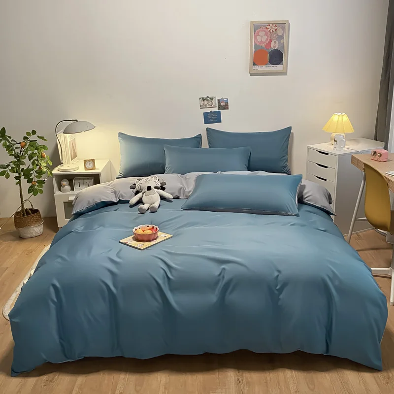 Pink Grey White Luxury Solid Color Soft Bedding Sets Rayon European Comfortable Fluffy Home Textile King Queen Twin Size 4Pcs
Pink Grey White Luxury Solid Color Soft Bedding Sets Rayon European Comfortable Fluffy Home Textile King Queen Twin Size 4Pcs