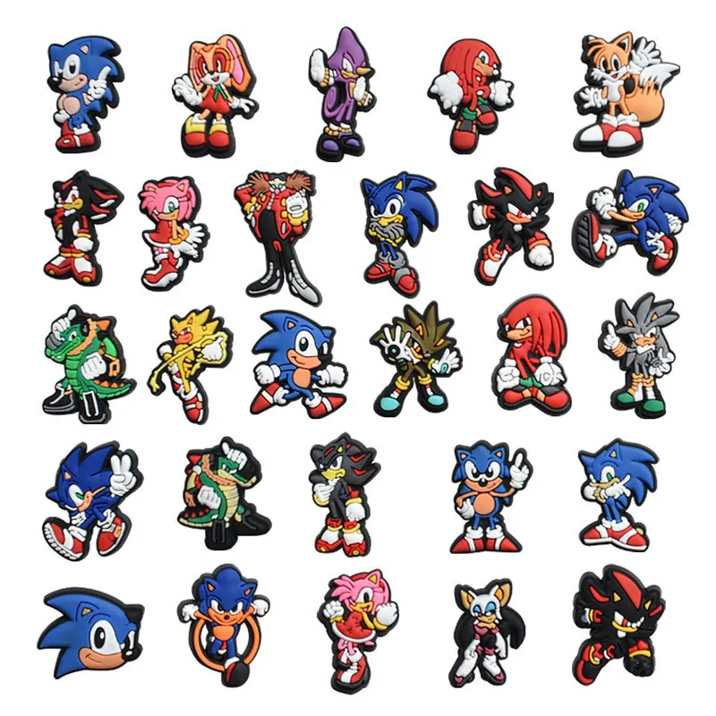 Sonic Kawaii Anime Cartoon Shoe Buckles Beach Slippers Hole Shoes Decorative Accessories Crocodile Charm Gift for Boys and Girls
Sonic Kawaii Anime Cartoon Shoe Buckles Beach Slippers Hole Shoes Decorative Accessories Crocodile Charm Gift for Boys and Girls