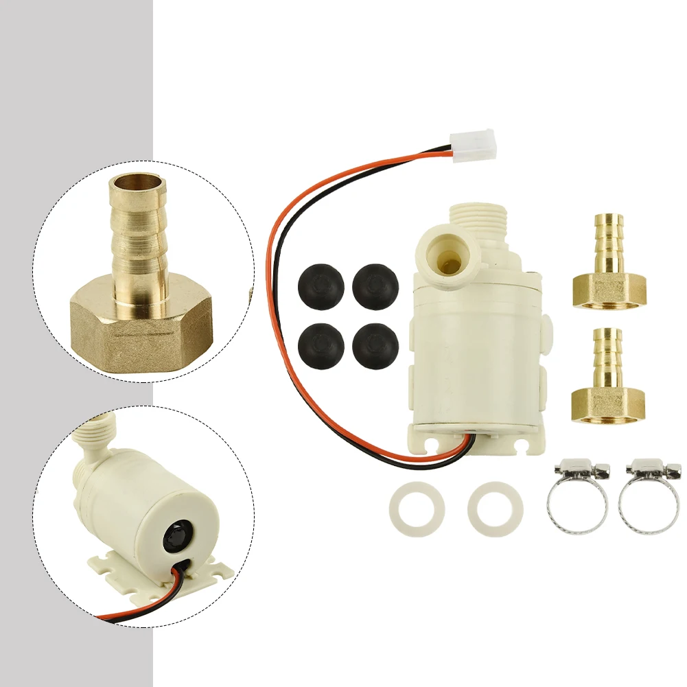 New 12V 100°C Solar Hot Water Circulation Pump Food Grade Silent Coupler White High Pressure Pump Tools High-quality
New 12V 100°C Solar Hot Water Circulation Pump Food Grade Silent Coupler White High Pressure Pump Tools High-quality