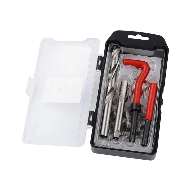 Набор для ремонта резьбы, набор метрических резьбовых вставок M12 X 1,25 мм, 15 шт.
Набор для ремонта резьбы, набор метрических резьбовых вставок M12 X 1,25 мм, 15 шт.