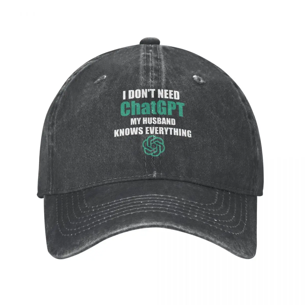 Funny Chatgpt My Husband Knows Everything Women Baseball Caps Gift for Wife Distressed Denim Washed Caps Hat Vintage
Funny Chatgpt My Husband Knows Everything Women Baseball Caps Gift for Wife Distressed Denim Washed Caps Hat Vintage