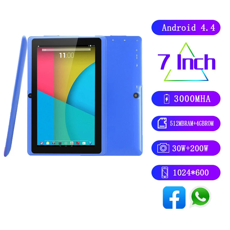 

7 inch Kids Tablet PC Q88 4GB Google Android 4.2 DUAL CORE Tablet PC A23 Capacitive Screen Camera MID Wifi