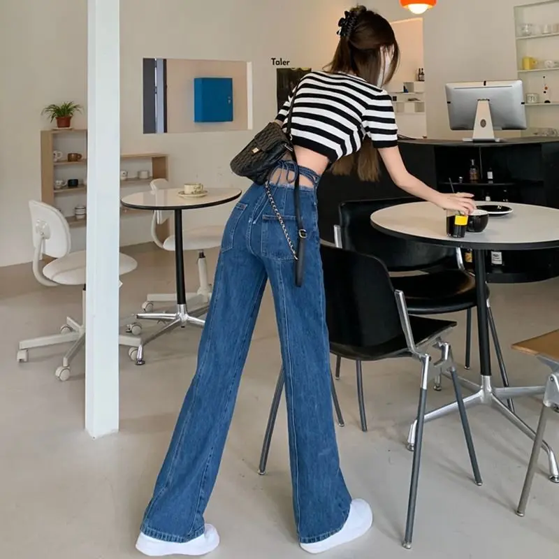 New Fashion Retro Dark High-waisted Jeans Women's Loose and Thin Straps Straight Wide-leg Pants Pants Ins Tide Straight Pants
New Fashion Retro Dark High-waisted Jeans Women's Loose and Thin Straps Straight Wide-leg Pants Pants Ins Tide Straight Pants