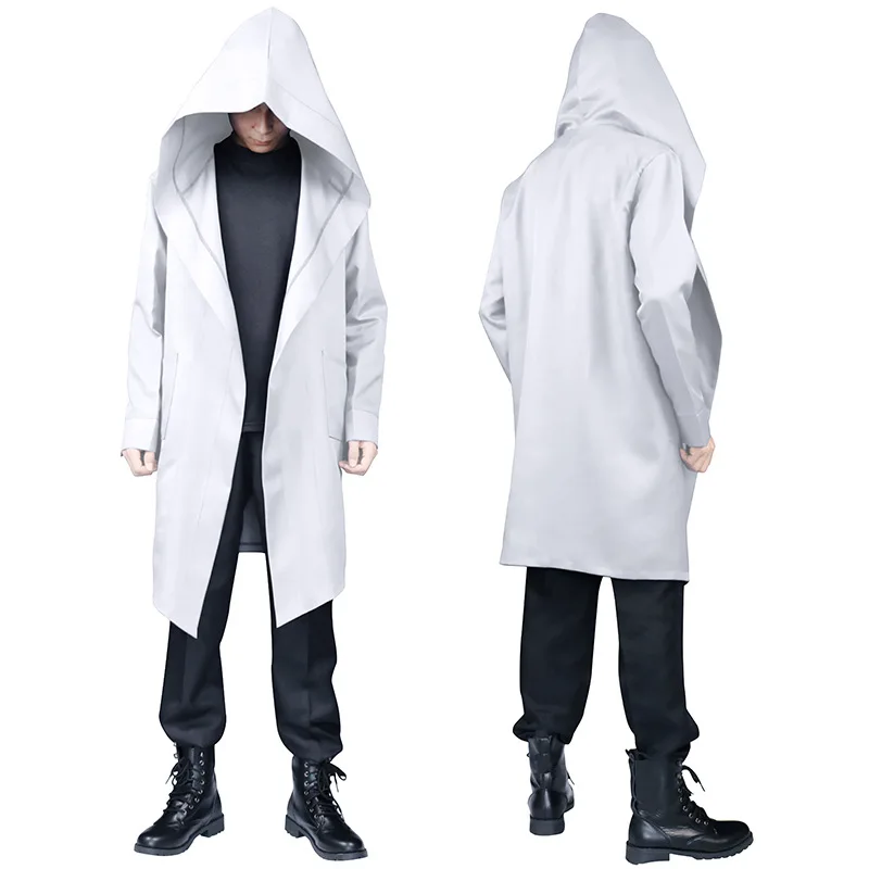 Тренчкот мужской с капюшоном, длинное однотонное простое пальто для ролевых игр, Свободный плащ большого размера, весна-осень
Тренчкот мужской с капюшоном, длинное однотонное простое пальто для ролевых игр, Свободный плащ большого размера, весна-осень