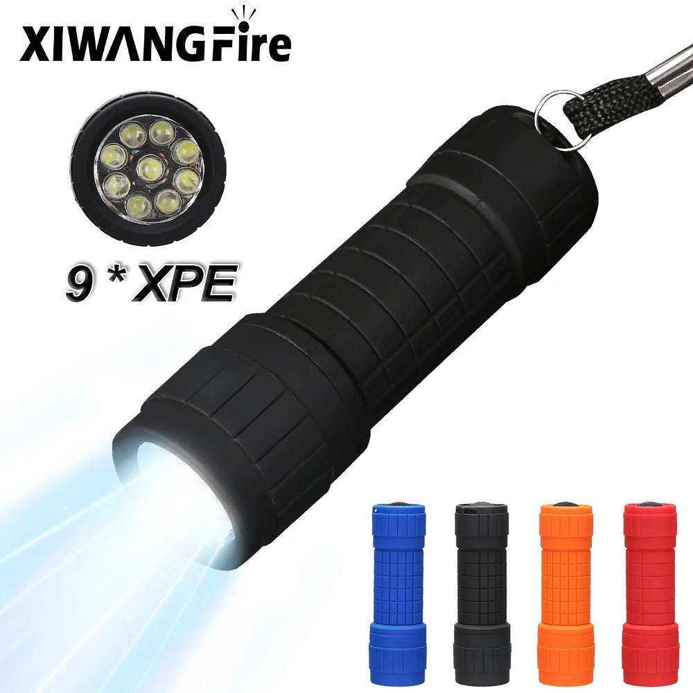 Mini 9 LED Flashlight Portable Emergency Lighting Ultralight Hangable Torch Outdoor Camping Replaceable AAA Battery Waterproof
Mini 9 LED Flashlight Portable Emergency Lighting Ultralight Hangable Torch Outdoor Camping Replaceable AAA Battery Waterproof