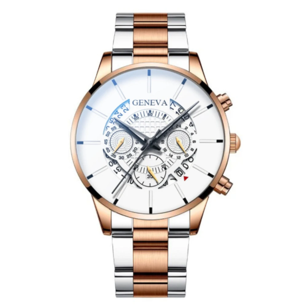 

Men Mechanical Wristwatches Lover Automatic New Men's Steel Band Watch Fashion Calendar Quartz Belt