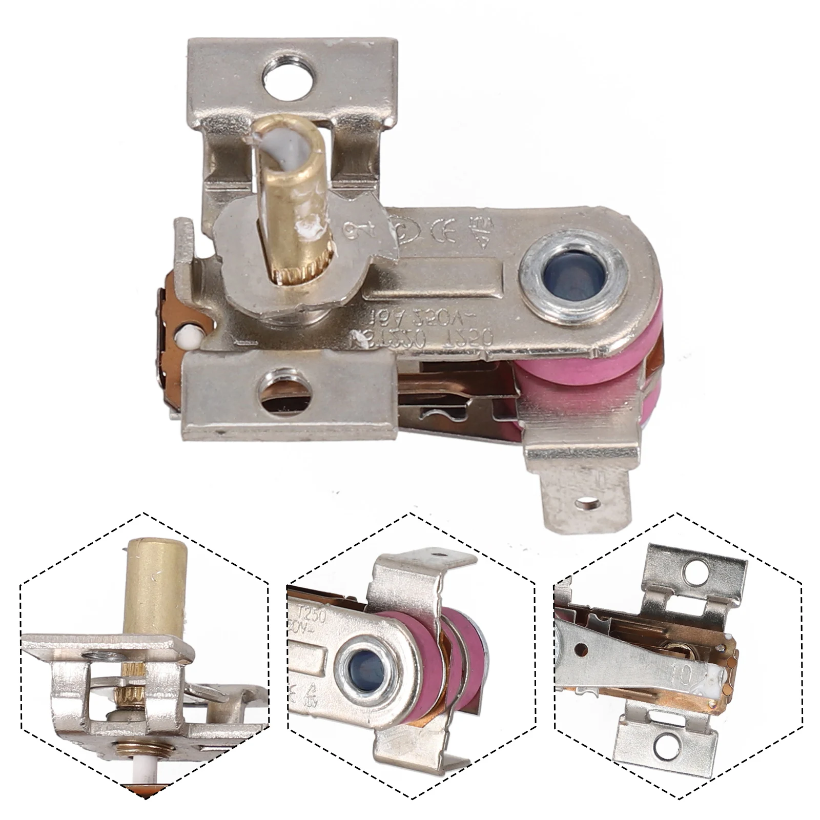 Heating Temperature Switch KST-168 Adjustable Heating Bimetal Thermostat 90°C/162°F AC 250V 16A For Electric Heaters Home Supply
Heating Temperature Switch KST-168 Adjustable Heating Bimetal Thermostat 90°C/162°F AC 250V 16A For Electric Heaters Home Supply