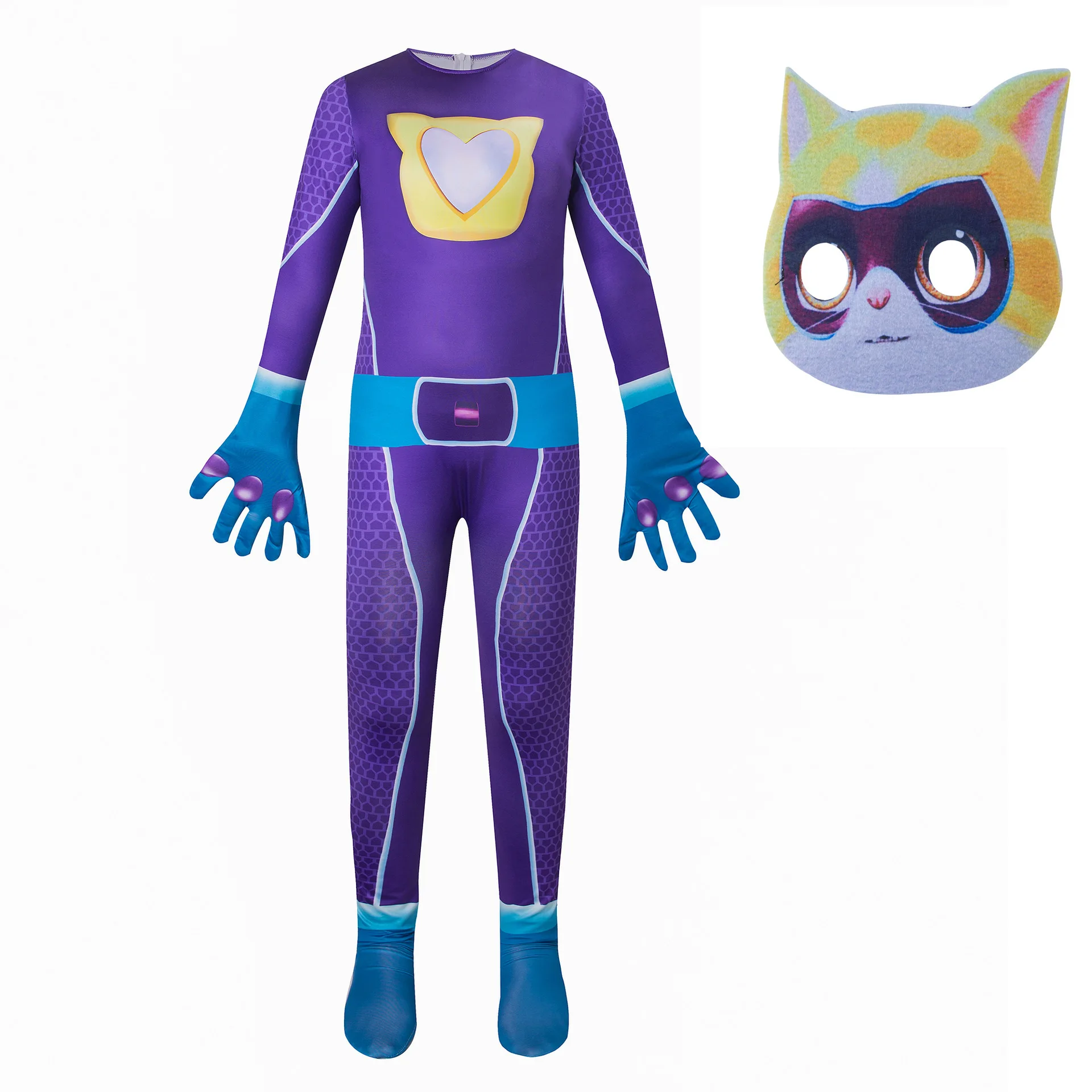 

SuperKitties jumpsuits, tight fitting outfits, Halloween special personalized costumes, stage performances, costumes, super cats