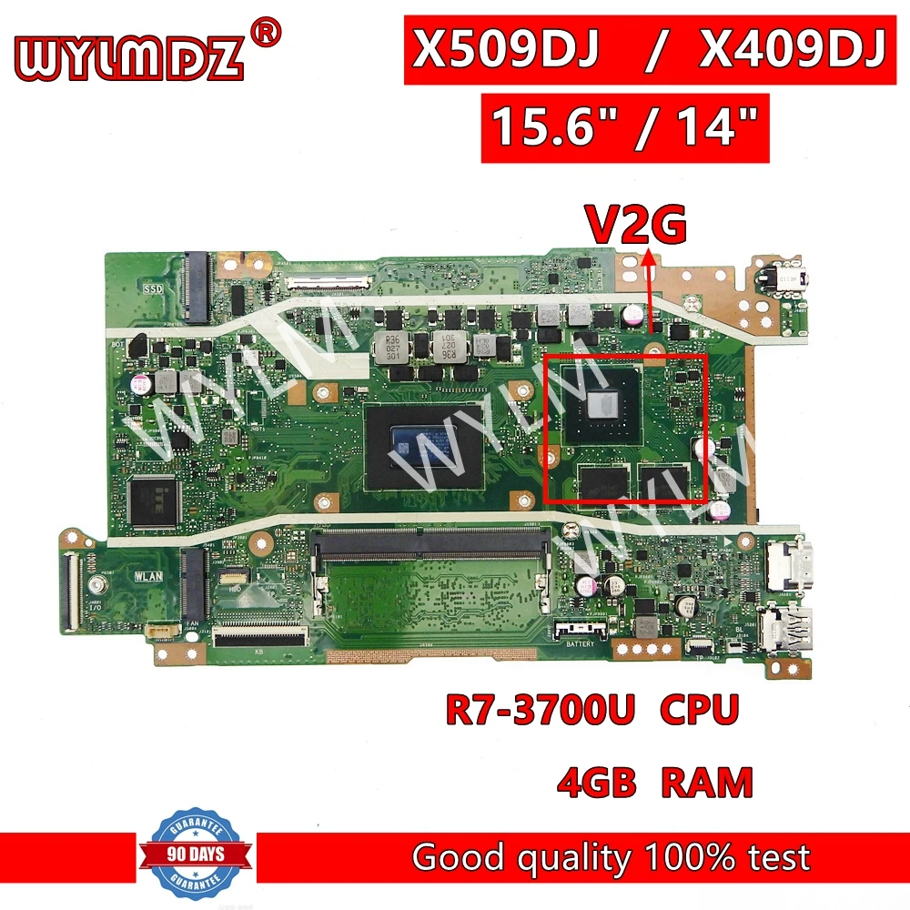Материнская плата X509DJ R7-3700U CPU 4 Гб RAM V2G GPU для ноутбука Asus X409DA X409DJ X409DL X509DA/DAP X509DL M590D, материнская плата
Материнская плата X509DJ R7-3700U CPU 4 Гб RAM V2G GPU для ноутбука Asus X409DA X409DJ X409DL X509DA/DAP X509DL M590D, материнская плата