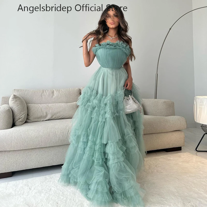 Angelsbridep трапециевидные многоярусные тюлевые вечерние платья Саудовская Аравия Vestidos De Fiesta Elegantes Para Mujer 2023 вечерние платья Дубай
Angelsbridep трапециевидные многоярусные тюлевые вечерние платья Саудовская Аравия Vestidos De Fiesta Elegantes Para Mujer 2023 вечерние платья Дубай