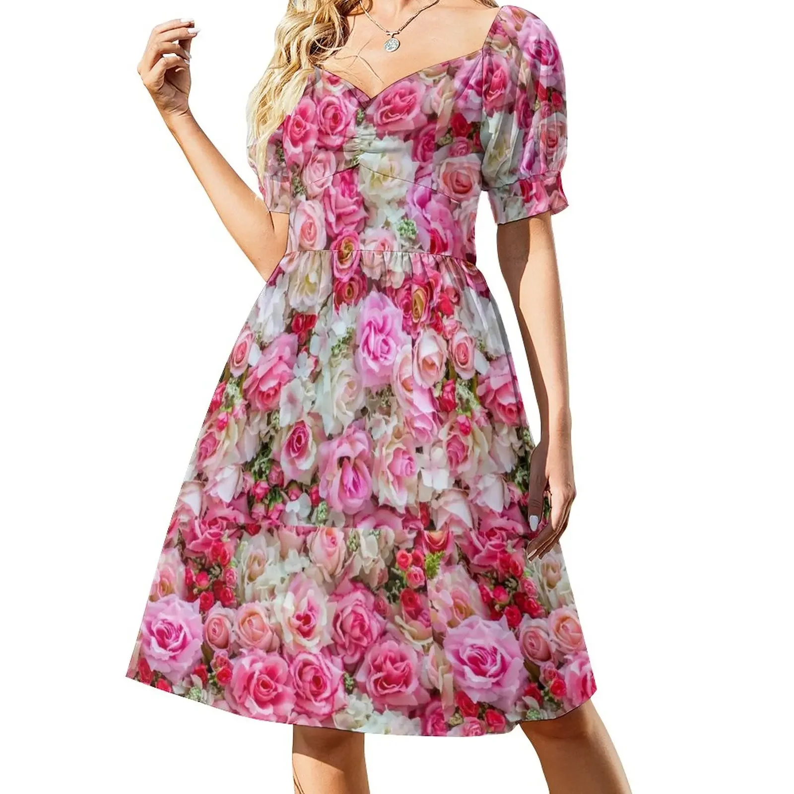 Pink & Red Roses Romantic Floral Sleeveless Dress women's summer jumpsuit birthday dresses for women
Pink & Red Roses Romantic Floral Sleeveless Dress women's summer jumpsuit birthday dresses for women