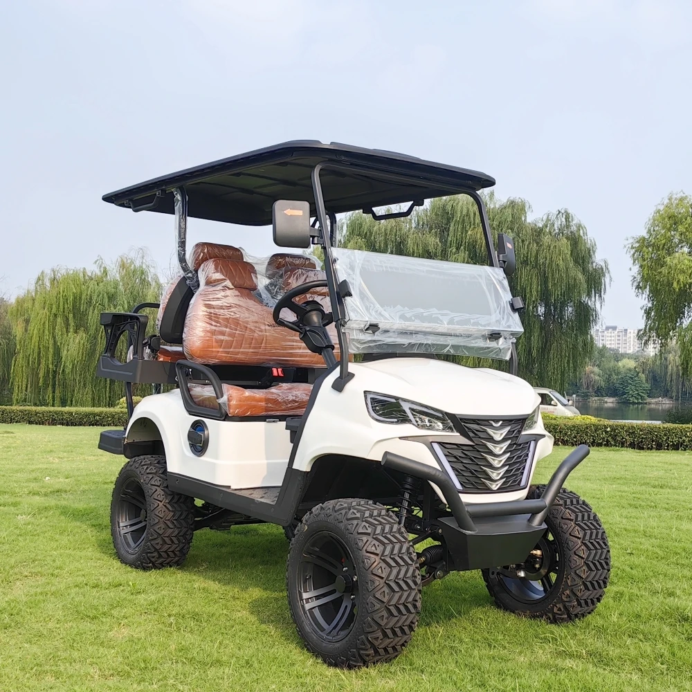 

2024 New High Quality Golf Car 60V 72V Lithium Battery Four-Whee Vehicle Street Legal Golf Carts 2/4/6 Seats Electric Golf Cart