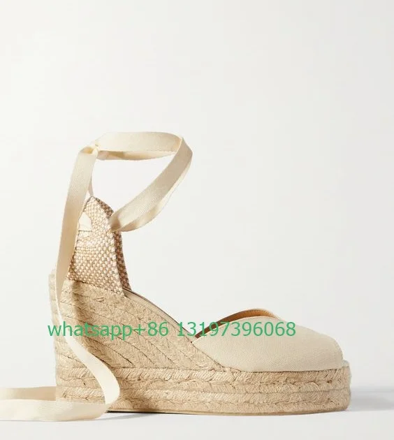 Lady canvas wedge espadrilles pumps lace-up pink stain cover heel weddings shoes ankle ties party causal dress black blue color
Lady canvas wedge espadrilles pumps lace-up pink stain cover heel weddings shoes ankle ties party causal dress black blue color
