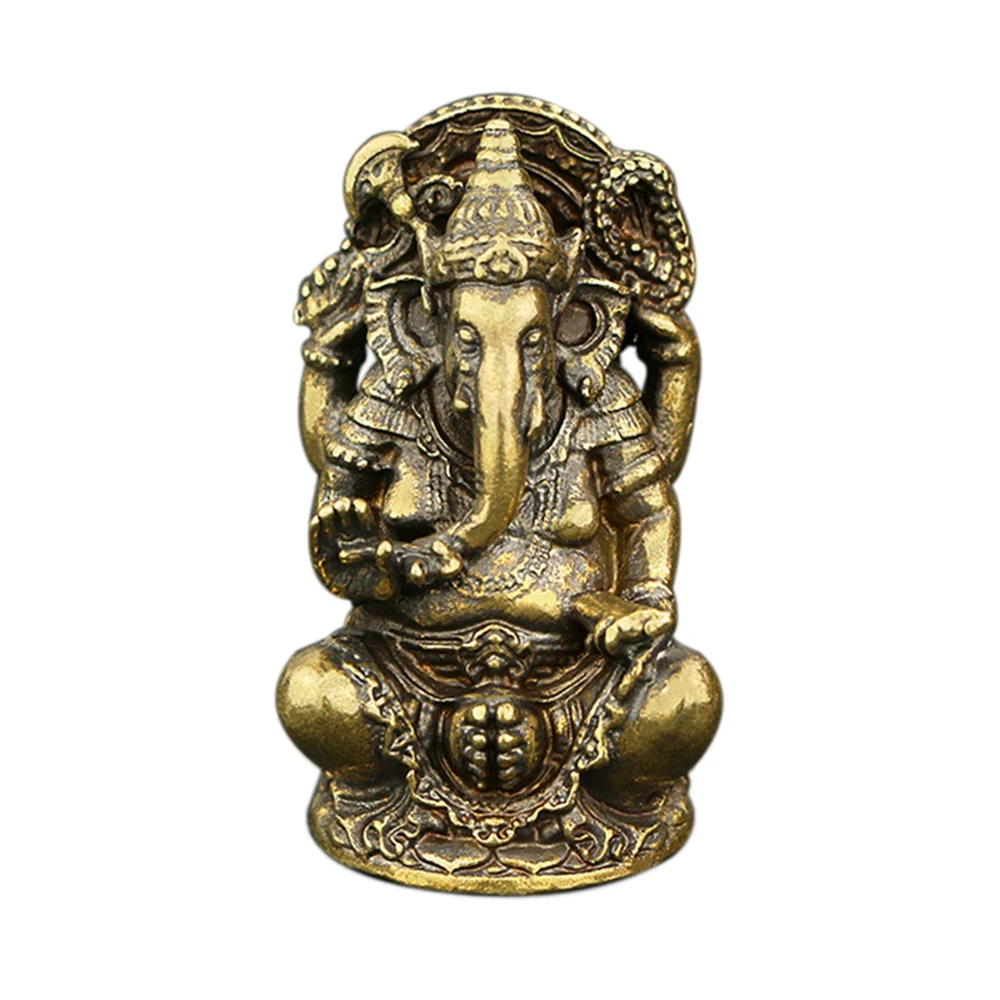 

Буддийская статуя лорд Ганеша, статуэтка слона, Бог, скульптуры, статуэтка Ганеша, латунная Статуэтка для дома и сада, МОДЕЛЬ украшение с изображением Будды, подарок