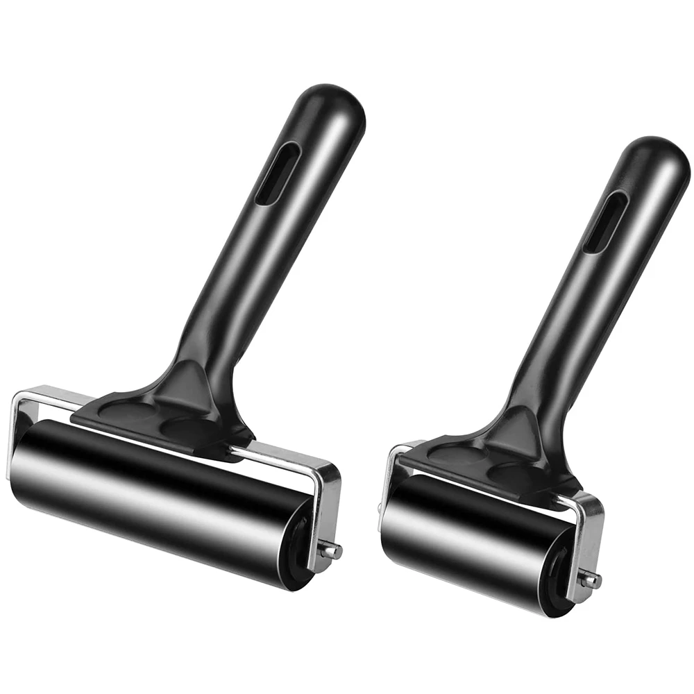 1/2Pcs Seam Roller Hard Rubber Brayer Glue Roller for DIY Crafting Tools Sewing Pressing Wheel Wallpaper Quilting Press Roller
1/2Pcs Seam Roller Hard Rubber Brayer Glue Roller for DIY Crafting Tools Sewing Pressing Wheel Wallpaper Quilting Press Roller