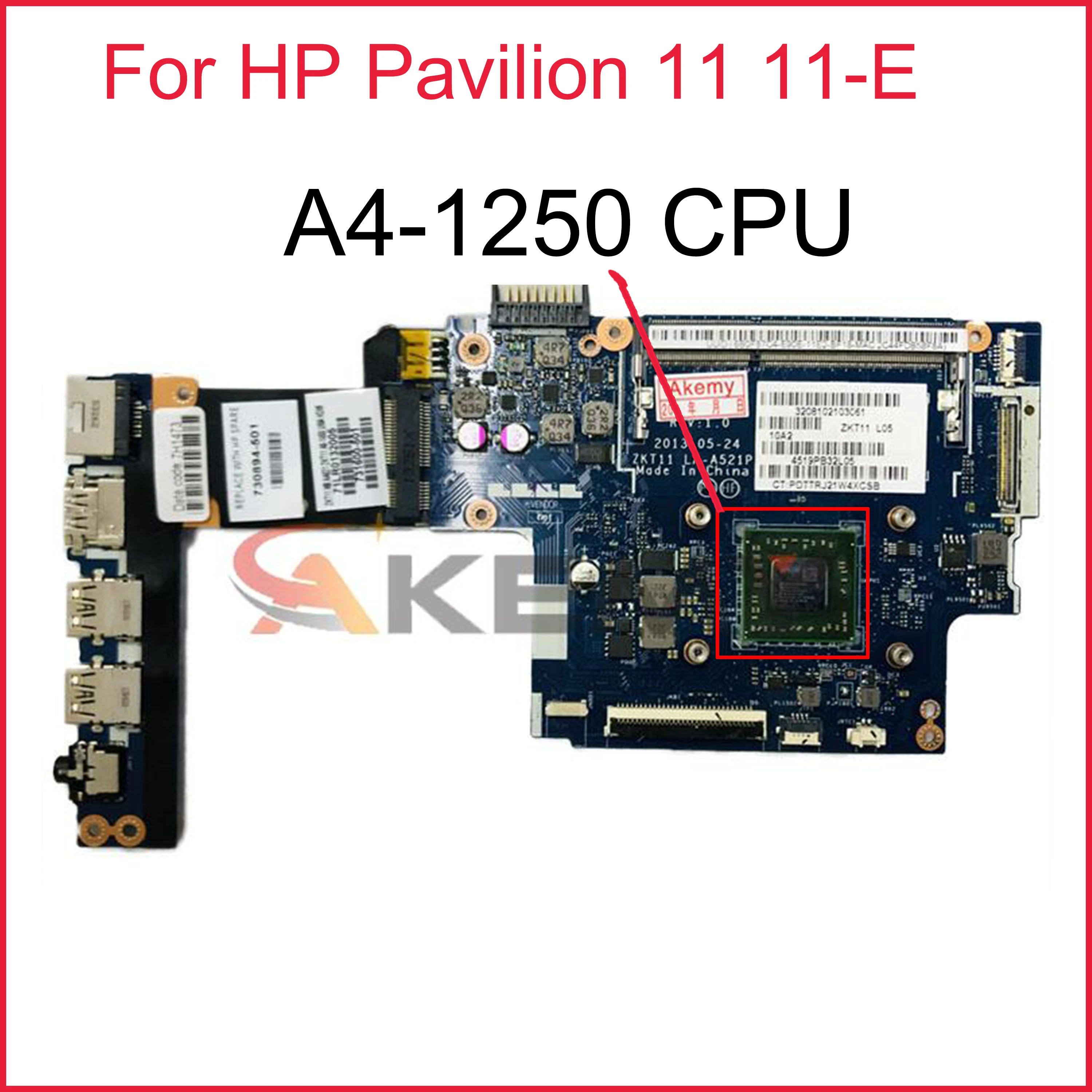 Материнская плата для ноутбука HP Pavilion 11 11-E 730893-501 730893-601 730893-001 с зеркальным