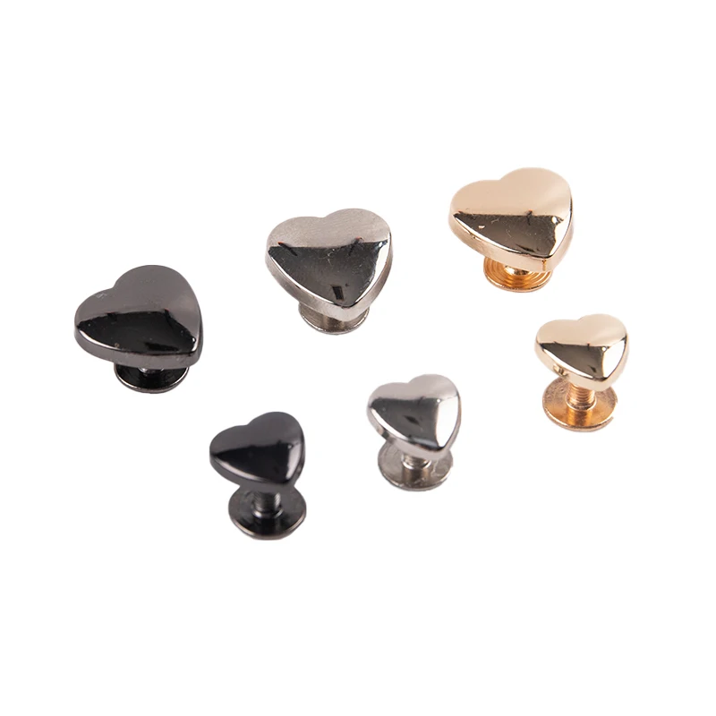10pcs 10mm/14mm Heart Shape Metal Screw Back Rivets Wallet Bag Decoration For Leather Studs Nail Garment Leather Craft Belt
10pcs 10mm/14mm Heart Shape Metal Screw Back Rivets Wallet Bag Decoration For Leather Studs Nail Garment Leather Craft Belt