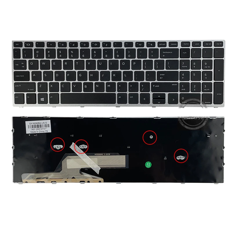 For HP PROBOOK 450 G5 455 G5 470 G5 650 G4 650 G5 laptop replace keyboard For HP PROBOOK 450 G5 455 G5 470 G5 650 G4 650 G5 laptop replace keyboard