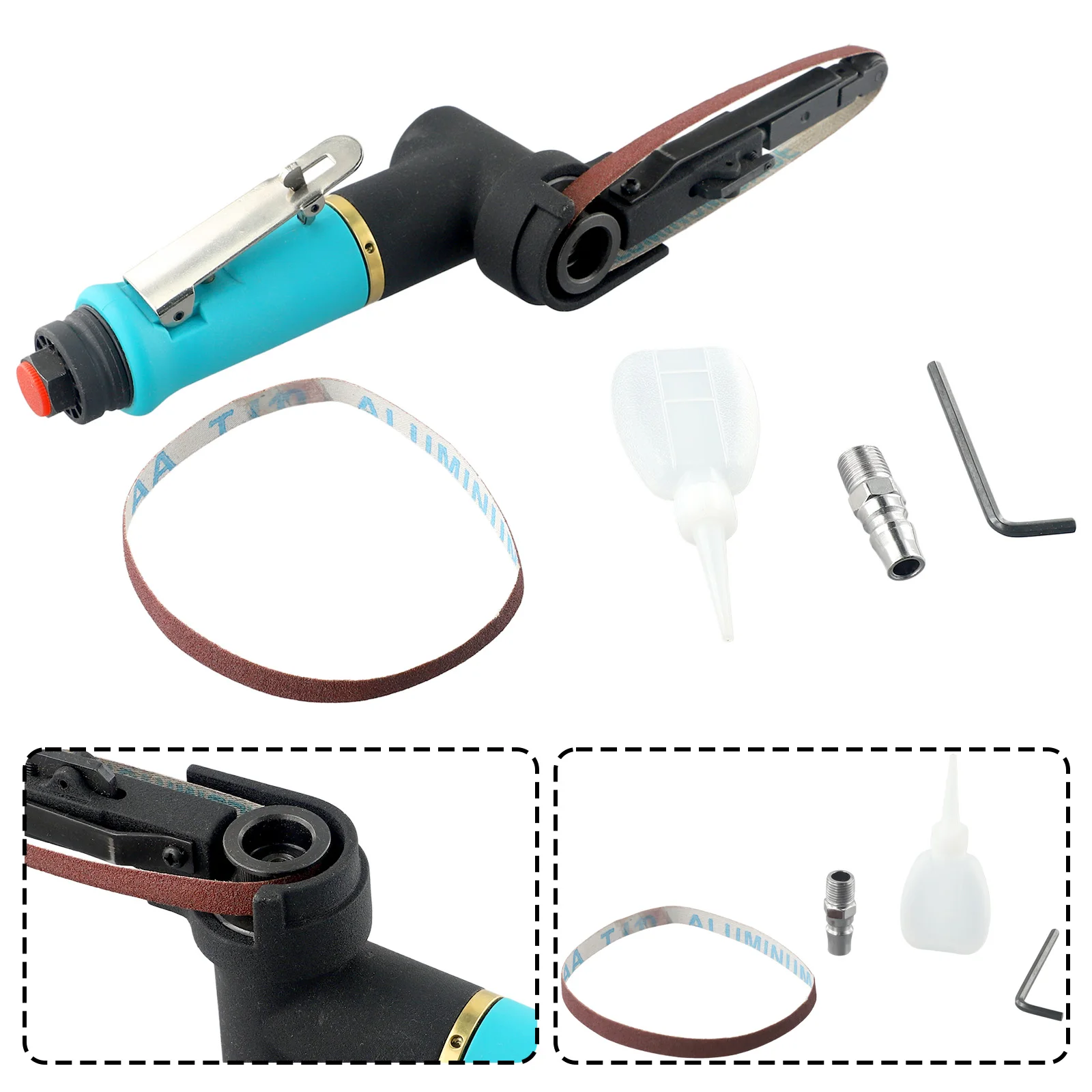 NT-2231 Air Belt Sander Sanding Belt 330*10mm W/ Adapter Pneumatic For Grinder Machine Polishing Tools Parts
NT-2231 Air Belt Sander Sanding Belt 330*10mm W/ Adapter Pneumatic For Grinder Machine Polishing Tools Parts