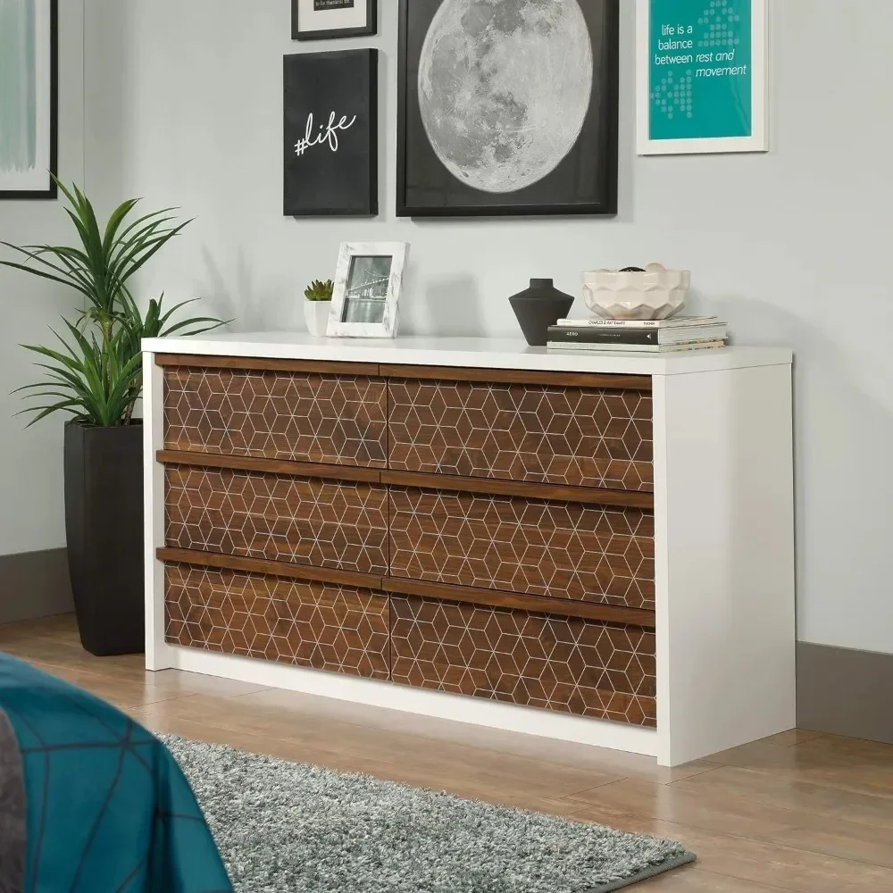 Dresser, 6-Drawer Bedroom L: 60.71" X W: 17.48" X H: 31.06", Soft White Finish, Dressers
Dresser, 6-Drawer Bedroom L: 60.71" X W: 17.48" X H: 31.06", Soft White Finish, Dressers