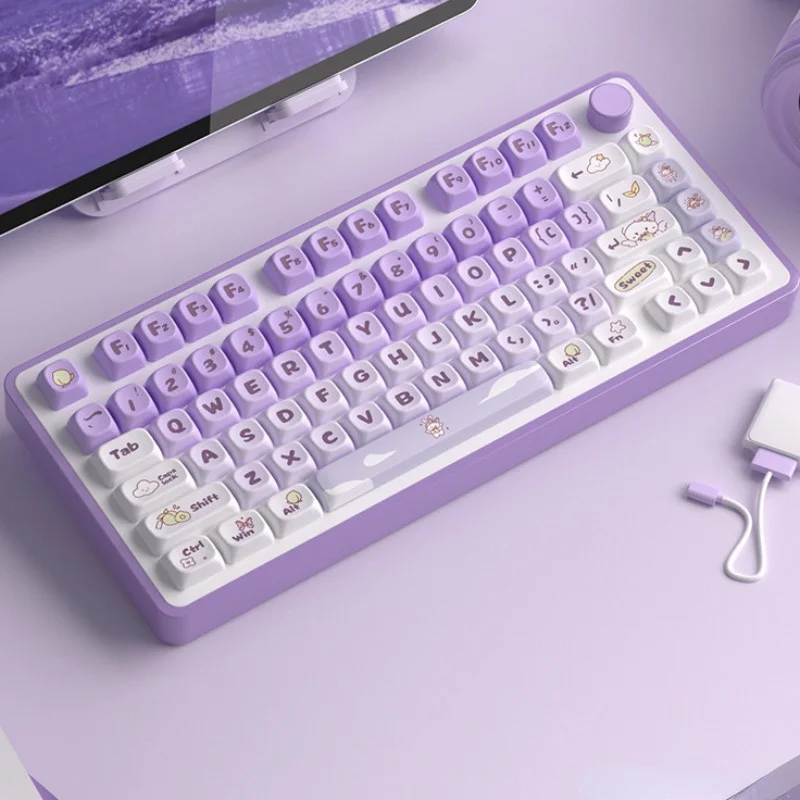 Keycaps 137 Keys Purple Rabbit Mot Profile Dye-sublimation for Cherry Mx Switches Mechanical Keyboard
Keycaps 137 Keys Purple Rabbit Mot Profile Dye-sublimation for Cherry Mx Switches Mechanical Keyboard