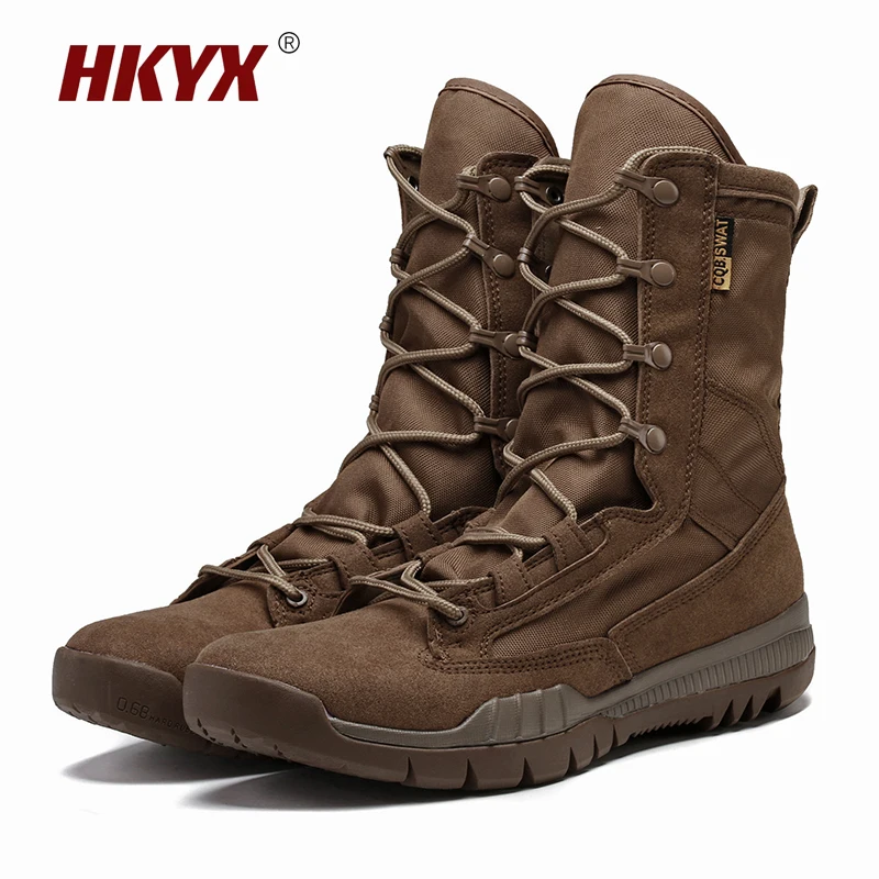 High-quality Men's Outdoor Hiking High Boots Military Training Shoes Lace-up High Top Boots Men's Desert Tactical Non-slip Boots
High-quality Men's Outdoor Hiking High Boots Military Training Shoes Lace-up High Top Boots Men's Desert Tactical Non-slip Boots